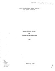 Annual Survey Report On Ground Water Conditions, 1968