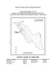 Third Addendum To The Initial Study/Negative Declaration For The Lower Silver Creek Watershed Project, Reach 6B