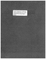 Flood Frequency & Channel Capacity/Drainage By Ck Station : Scvwd Waterways Management Model