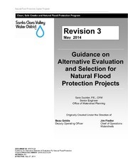 Guidance On Alternative Evaluation and Selection For Natural Flood Protection Projects, Part 1 of 2