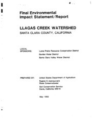 Llagas Creek Watershed, Santa Clara County, California : Final Environmental Impact Statement/Report, Part 3 of 3