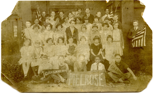 Class photograph Melrose School, Oakland, California