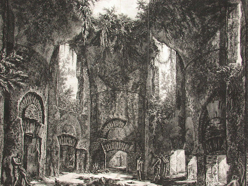 Altra Veduta Interna della Villa di Mecenate in Tivoli