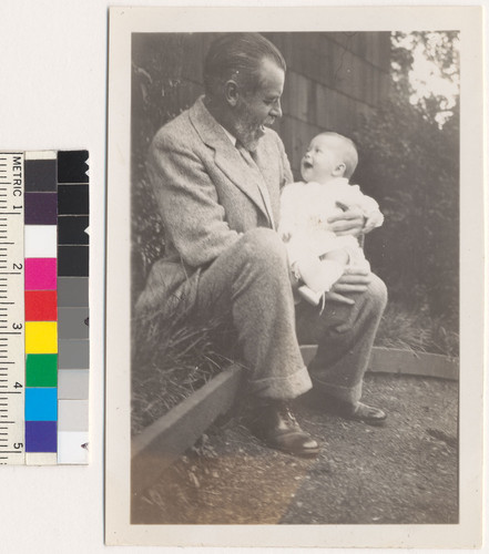 Alfred Kroeber with baby Ursula [K. Le Guin]