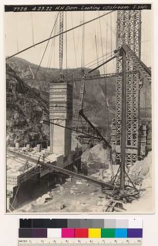 Hetch Hetchy [O'Shaughnessy] Dam, looking upstream, south side