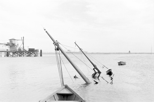 R/V Scripps after explosion and sinking on November 13, 1936 at the San Diego Yacht Basin