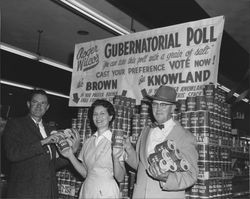 Roger Wilco's Gubernatorial Poll--”Cast your vote with Leslie Salt,” Petaluma, California, 1958