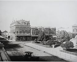 Intersection of Third Street and Exchange Avenue, Santa Rosa, California, 1890s