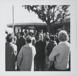 Mrs. Carma R. Leigh, California State Librarian, speaking at the dedication of the new Santa Rosa-Sonoma County Public Library