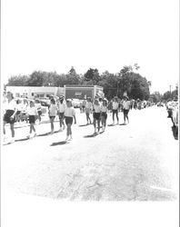 Old Adobe Fiesta parade on Fourth Street, Petaluma, California, 1962-1965