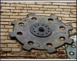 Wooden Gears of American Alley, American Alley, Petaluma, California, 2012