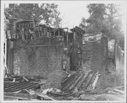 Fire at the Burdell Ranch in Novato, California in 1964]