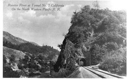 Russian River at Tunnel no. 7 California on the North Western Pacific R. R