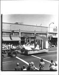 Float of the Petaluma Business Girls in the Sonoma-Marin Fair Parade, Petaluma, California, 1967