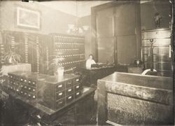 Women at their desks in the offices of Lippitt and Lippitt