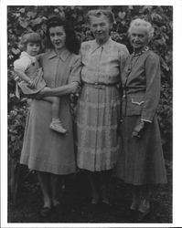 Four generations, Santa Rosa, California, 1944