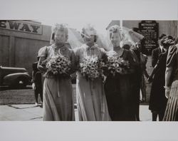 Unidentified wedding in Petaluma, California, September 17, 1939