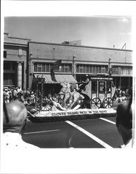 Clover Dairy Products float, Petaluma, California, 1981