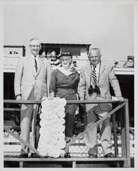 California State Senator F. Presley Abshire at the races at the Sonoma County Fair, Santa Rosa, California