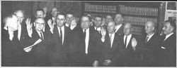 Swearing in County officials, Santa Rosa, California, 1966