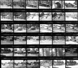 Contact print of structures at Vichy Springs, Ukiah, California, about 1985