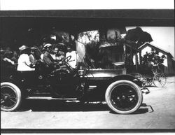 McNear family in their automobile at McNear's Point, Marin County, California, 1922