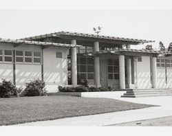 Main entrance to McKinley Elementary School, Petaluma, California, about 1954