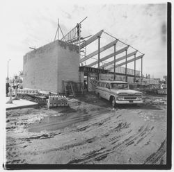 Construction of Bank of Sonoma County, Santa Rosa, California, 1972