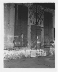 Back entrance to Grotto Bar, Petaluma, California, 1953
