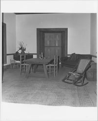 Views of the living quarters at the Petaluma Adobe, Petaluma, California, about 1967