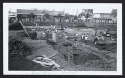 Pillar construction for the Sonoma County library building