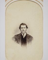 Portrait of an unidentified young man taken in Petaluma, California in the 1870s