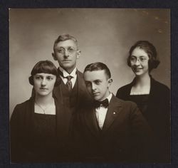 Portrait of the Drakes and of the Swanets, Santa Rosa, California between 1920 and 1923