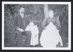 Family portrait of Manuel and Elizabeth Meyer Carrillo and their children