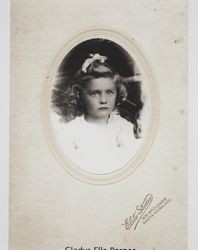 Child portrait of Gladys Ella Barnes