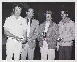 Honorees Harlan Askland, Dick Gray, June Rogers at the Sonoma County Fair, Santa Rosa, California