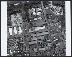 Aerial view of Sebastopol, Calif.'s northeast industrial section, looking east, about 2006?