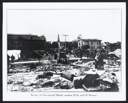 Ruins of Occidental Hotel, corner of Fifth and B Streets