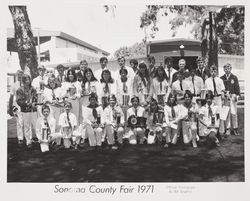 4H Club and Future Farmers of America winners at the Sonoma County Fair, Santa Rosa, California, 1971