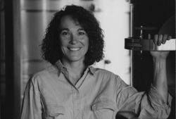 Christina Benz, winemaker at Murphy-Goode Winery, Geyserville, California, 1991