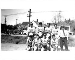 Petaluma Cooperative Creamery basketball team., Petaluma, California, about 1934