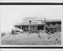 Old Adobe being restored, Petaluma, California, 1953