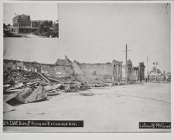 I.O.O.F. Bldg. and ruins on Exchange Ave