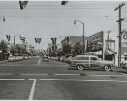 400 block of Fourth Street, Santa Rosa, California, between 1950 and 1955