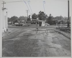 Intersection of Thomsen Street and California Highway 12, Boyes Hot Springs, California, September 3, 1958