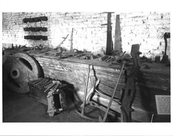 Room full of tools at the Petaluma Adobe, Petaluma, California, about 1968