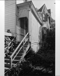 Exterior and outbuildings of The Gables, 4257 Petaluma Hill Road, south of Santa Rosa, California, September 1983