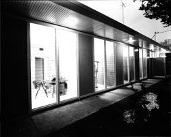 Exterior views of dental offices of F.S. Fujihara and Burton J. McHaley, Sebastopol, California, 1963