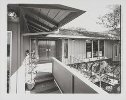 Front entry to a Hidden Valley model home, Santa Rosa, California, 1966