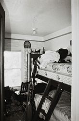 Bedroom interior, Sweet House at 607 Cherry Street, Santa Rosa, California